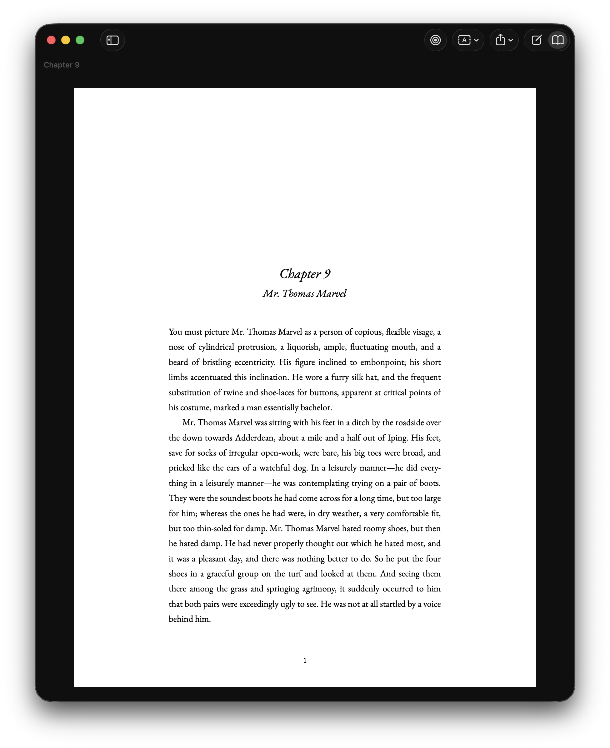 Marmot in reader mode, showing a typeset chapter on the page