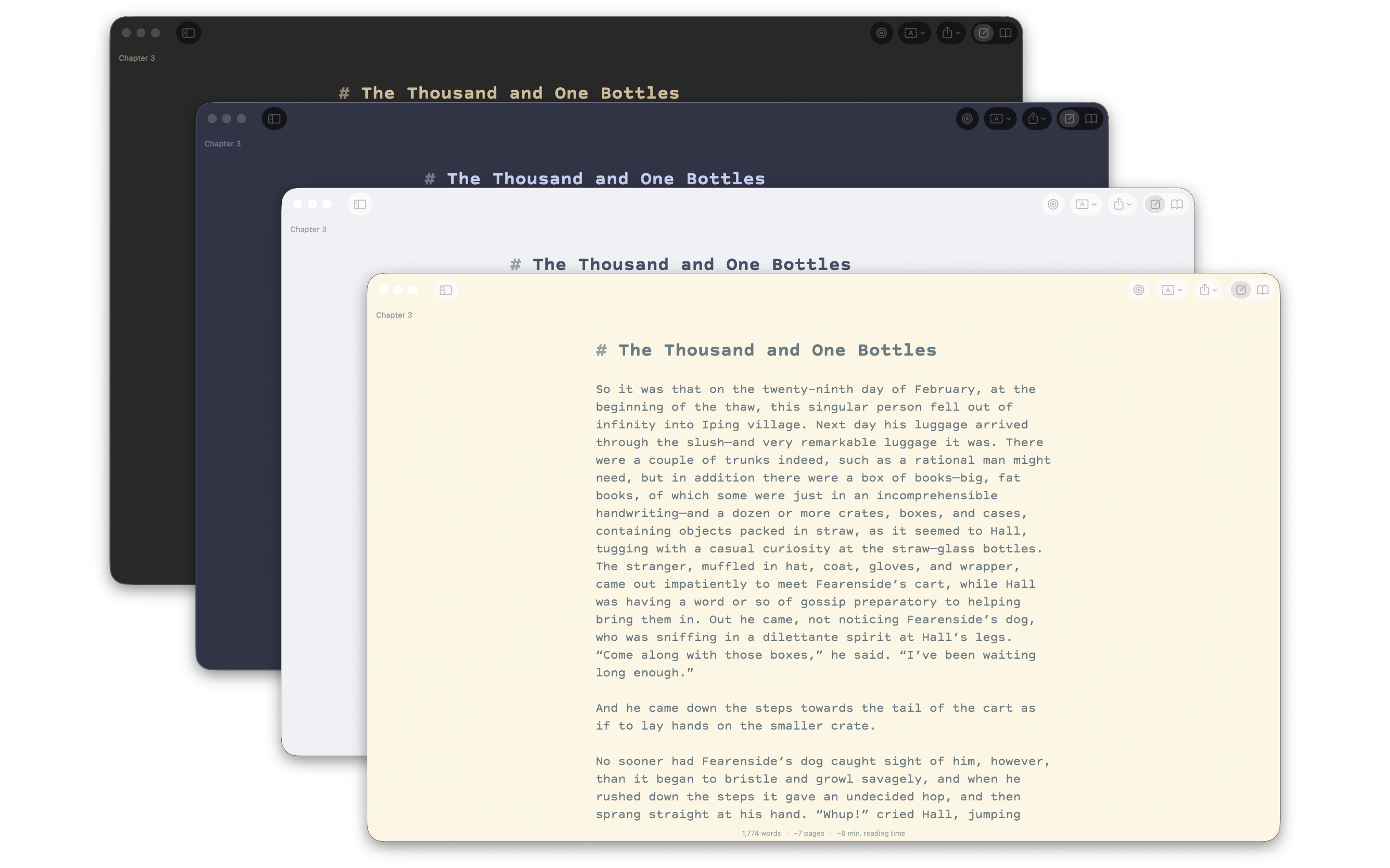 Marmot's theme editor showing typography and color customization controls